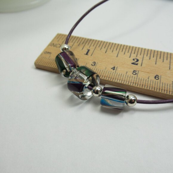 Glass beads necklace - Picture 2 of 6